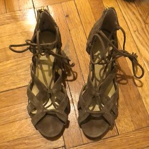 Michael Kors Taupe Suede Sandal